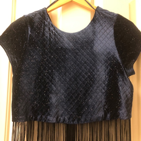 Last Chance: Zara Fringe Crop Top (S) Basic Collection - Picture 3 of 7
